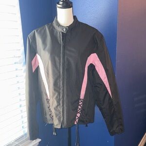 Revolution Gear Women’s Riding Jacket – Pink & Black (Size XXL)